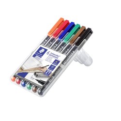 Lumocolor&reg; permanent pen 313 WP6, 6 farver